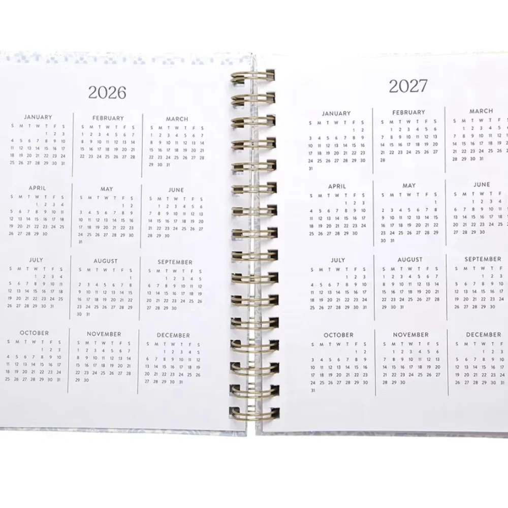 2026 Planners, Eccolo Spiral Agenda Planner, Weekly & Monthly Pages, 12 Months